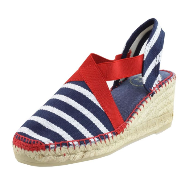 Espadryle Toni Pons Tarbes Granatowo-czerwone